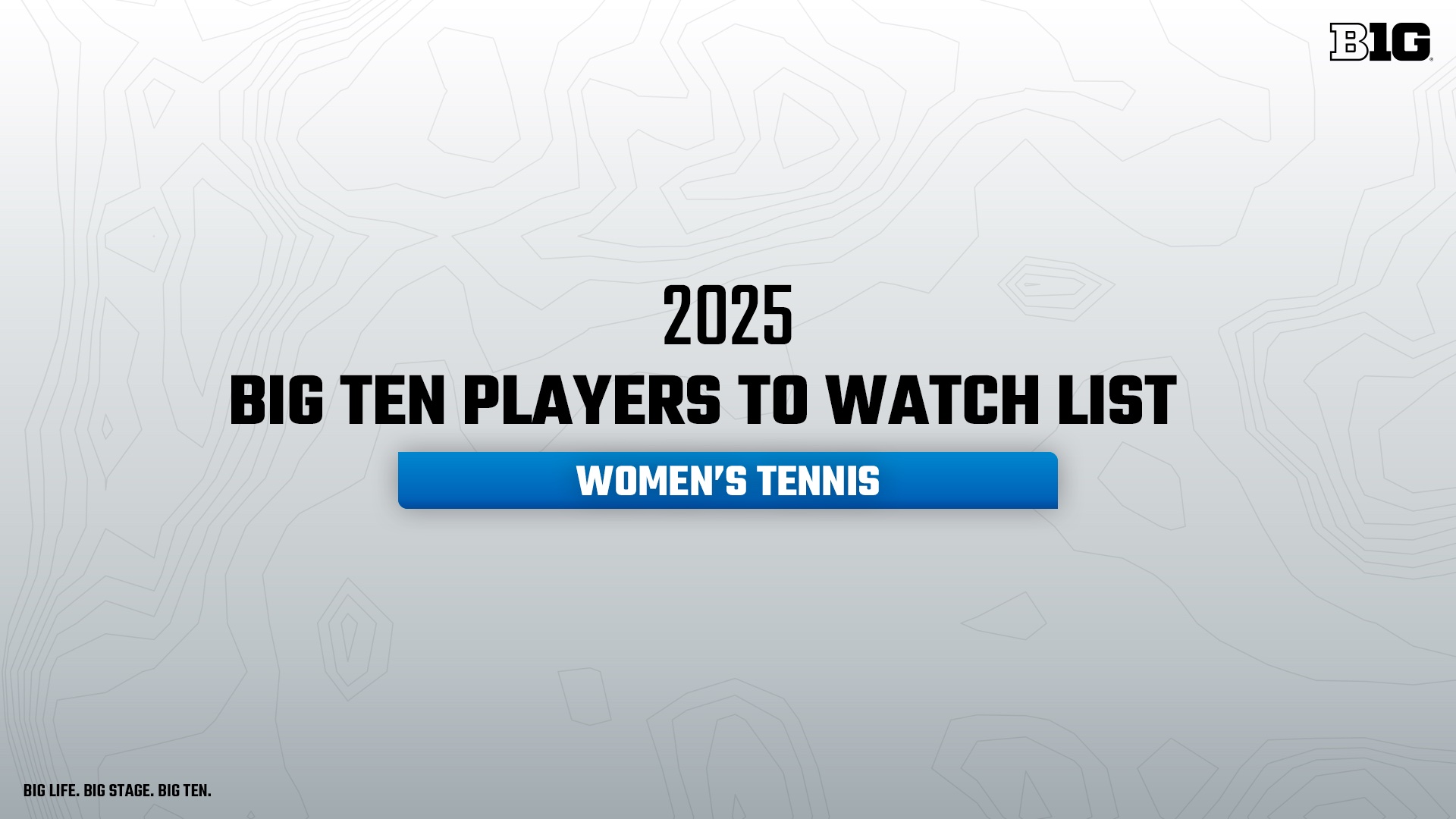 Big Ten Conference Unveils 2025 Big Ten Women's Tennis Players List